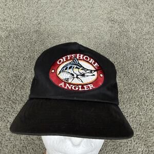 Bass Pro Shops Offshore Angler Hat Cap Snap Back Mens One Size Black Fishing